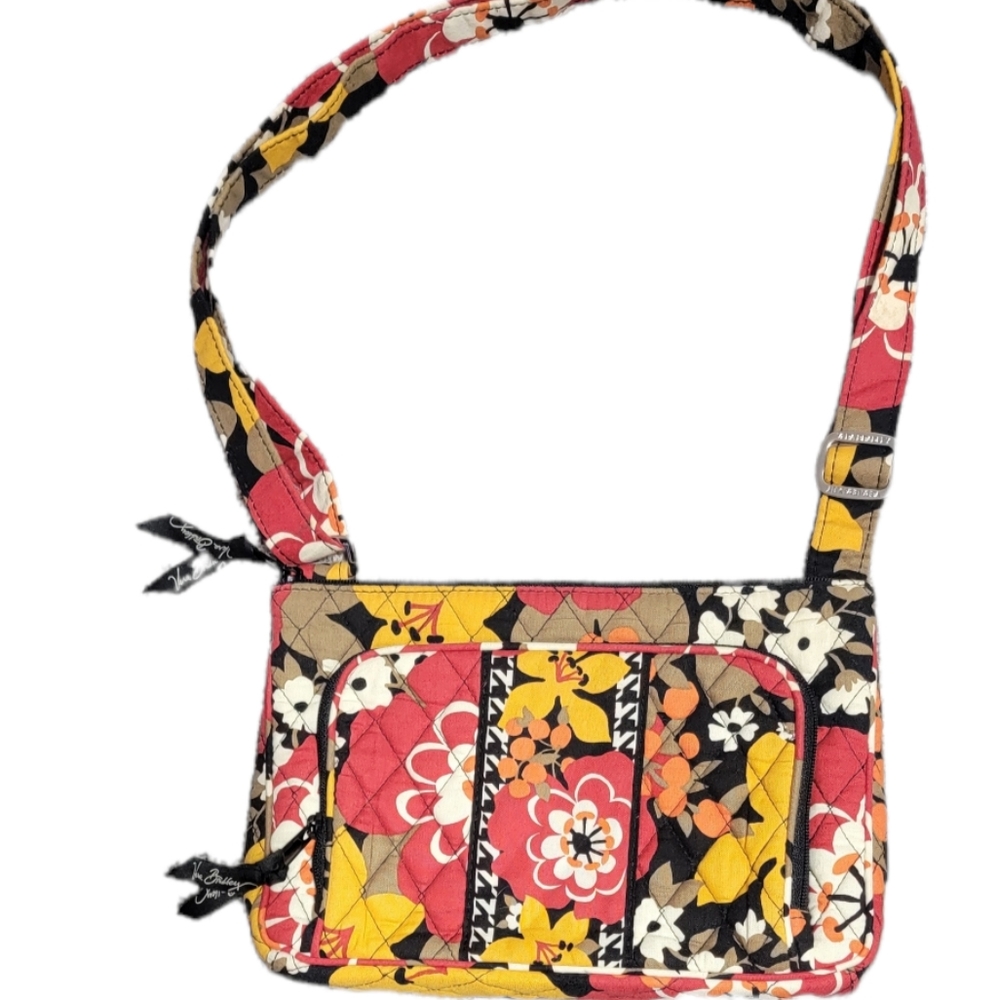 VERA BRADLEY* Retro Floral Print Quilted Crossbody Purse